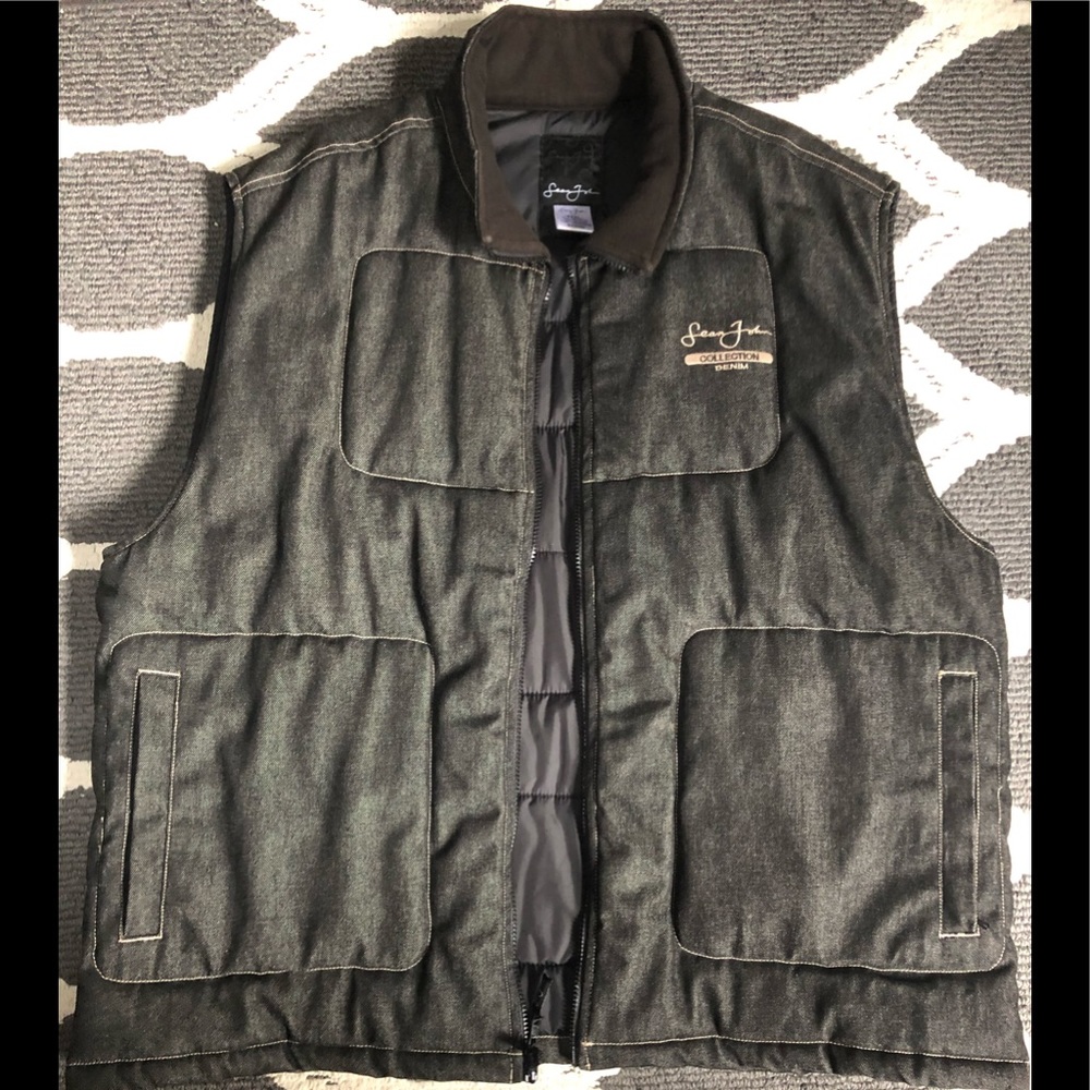 VINTAGE ROCA WEAR JEAN PUFFER VEST